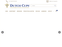 Tablet Screenshot of dutchcups.nl